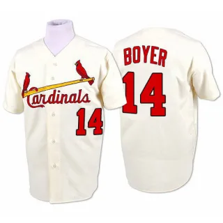 Authentic Men's Ken Boyer St. Louis Cardinals 1964 Throwback Jersey - Cream