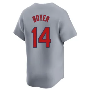 Limited Men's Ken Boyer St. Louis Cardinals Away Jersey - Gray