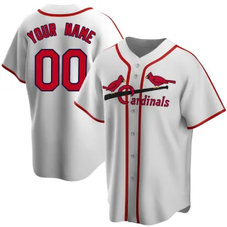 Men's Majestic White St. Louis Cardinals Home Cooperstown Cool Base Replica  Team Jersey