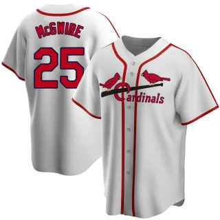 schwartzsportsmemorabilia Mark McGwire St. Louis Cardinals Signed White Majestic Replica Baseball Jersey (Schwartz)