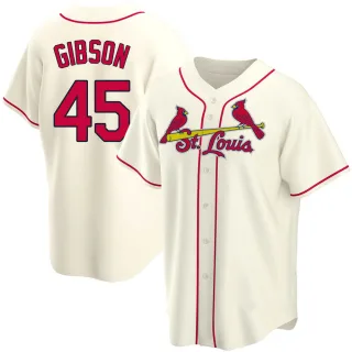 Replica Men's Bob Gibson St. Louis Cardinals Alternate Jersey - Cream