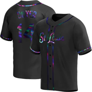 Replica Men's Ken Boyer St. Louis Cardinals Alternate Jersey - Black Holographic