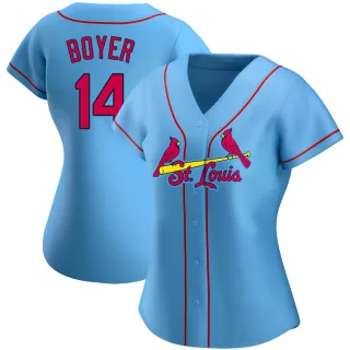 Replica Women's Ken Boyer St. Louis Cardinals Alternate Jersey - Light Blue